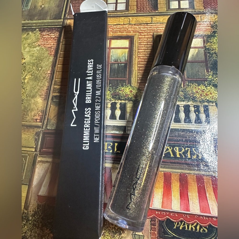 MAC COSMETICS BLING BLACK GLIMMERGLASS BNIB lipgloss lipglass  Rare Dazzle HTF